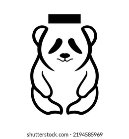 Islamic Panda Design vector Eps 10