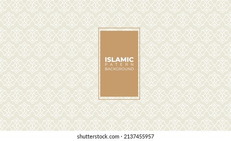 Islamic patern background with arabic style