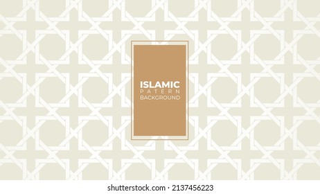 Islamic patern background with pastel color