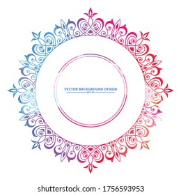 Islamic pattern, arabesque for design, Eastern style. Turquoise floral illustration. Ornate decor for invitation, greeting card, wallpaper, background, web page. Vector element