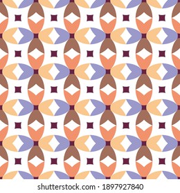 Antecedentes ornamentales de origen étnico bohemio. Patrón abstracto de flor sin soldadura. Ilustración vectorial.