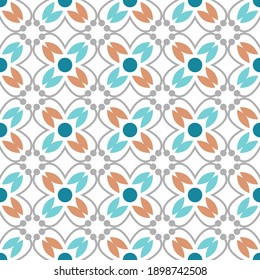 Islamic pattern. Arabic, indian, japanese motifs. Mandala seamless pattern. Ramadan kareem and Hari Raya background. Ethnic bohemian background. Abstract flower. Vector illustration
