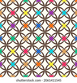 Patrón islámico. Motivos árabes, indios y japoneses. Patrón ininterrumpido de Mandala. Ramadan kareem y Hari Raya de fondo. Antecedentes de origen étnico bohemio. Flor abstracta. Ilustración del vector