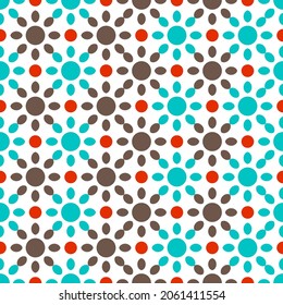 Islamic pattern. Arabic, indian, japanese motifs. Mandala seamless pattern. Ramadan kareem and Hari Raya background. Ethnic bohemian background. Abstract flower. Vector illustration