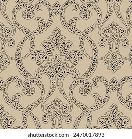 Islamic pattern. Arabic, indian, japanese motifs. Mandala seamless pattern. Ethnic bohemian background. Wrapping and scrapbook paper. Abstract flower. Print for fabric. illustration
