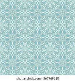 Islamic pattern. Arabic, indian, japanese motifs. Mandala seamless pattern. Ethnic bohemian background. Wrapping and scrapbook paper. Print for fabric. Vector illustration