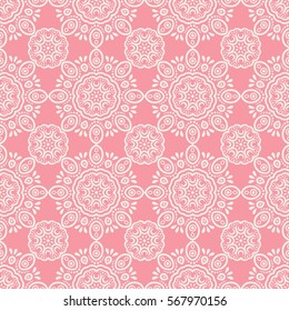 Islamic pattern. Arabic, indian, japanese motifs. Mandala seamless pattern. Ethnic bohemian background. Wrapping and scrapbook paper. Print for fabric. Vector illustration