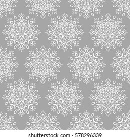 Islamic pattern. Arabic, indian, japanese motifs. Mandala seamless pattern. Ethnic bohemian background. Wrapping and scrapbook paper. Print for fabric. Vector illustration