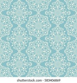 Islamic pattern. Arabic, indian, japanese motifs. Mandala seamless pattern. Ethnic bohemian background. Wrapping and scrapbook paper. Print for fabric. Vector illustration