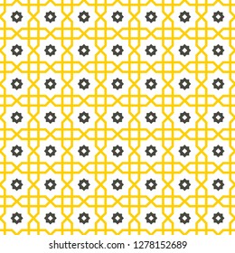 Islamic pattern, arabic star seamless abstract geometric - Vector