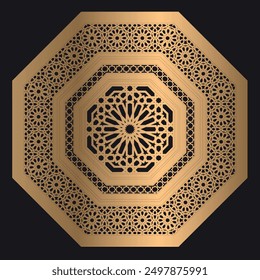 Islamic pattern, Arabic Vector, Digital Clipart, Traditional Pattern, Islamic decorative set, cnc laser cut, Decorative panels for laser cut, CNC cutting, Clipart, Files For Circut