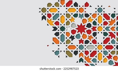 Islamic Pattern Background Vector Design