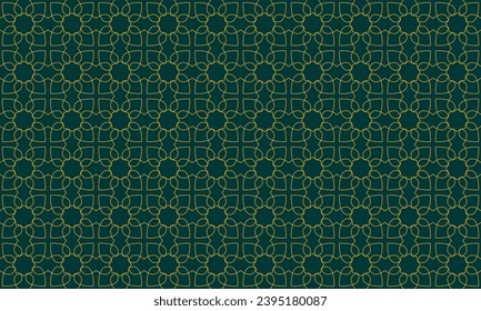 Islamic pattern background vector design. Pattern flower and geometric for Islamic pattern.