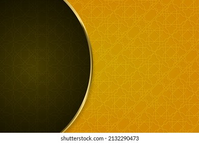 islamic pattern with copy space background	