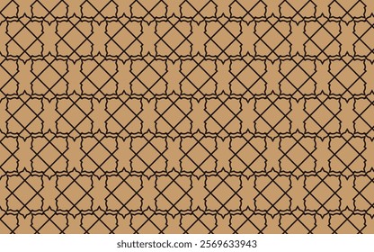 Islamic Pattern Design with vector. Black color Islamic Pattern Design.