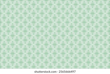 Islamic Pattern Design with vector.Green color Islamic Pattern Design.