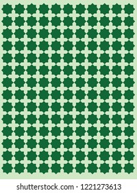 islamic pattern green beautiful vectors