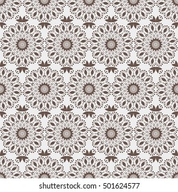 Islamic pattern. Indian, arabic, ethnic, oriental motifs. Seamless pattern. Bohemian background. Print for fabric and paper. Vector illustration