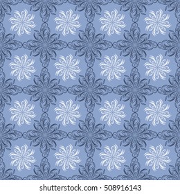 Islamic pattern. Indian, arabic, ethnic, oriental motifs. Mandala seamless pattern. Bohemian background. Print for fabric and paper. Vector illustration