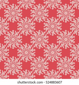 Islamic pattern. Indian, arabic, ethnic, oriental motifs. Mandala seamless pattern. Bohemian background. Print for fabric and paper. Vector illustration