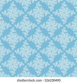 Islamic pattern. Indian, arabic, ethnic, oriental motifs. Mandala seamless pattern. Bohemian background. Print for fabric and paper. Vector illustration