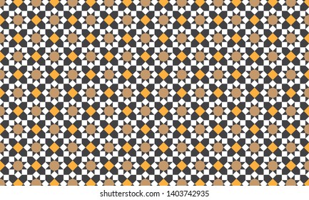 Islamic pattern of a mosaic in Moroccan style background