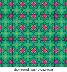 Islamic pattern of a mosaic in Moroccan style background