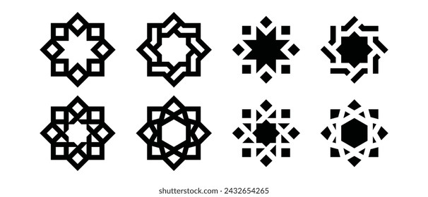 Islamic Pattern Mosaic symbol logo design