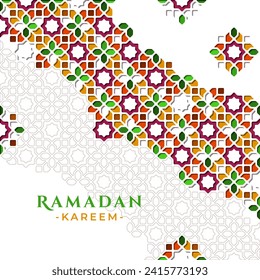 Islamic Pattern Ramadan Greeting Design
