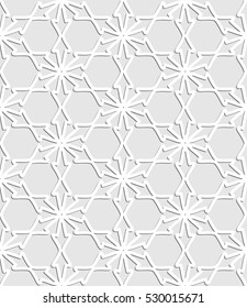 Islamic pattern. Seamless vector geometric line background in arabian style. Tribal ethnic ornament, arabic, indian decor