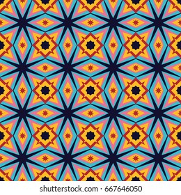 Islamic pattern. Seamless vector geometric background in arabian style