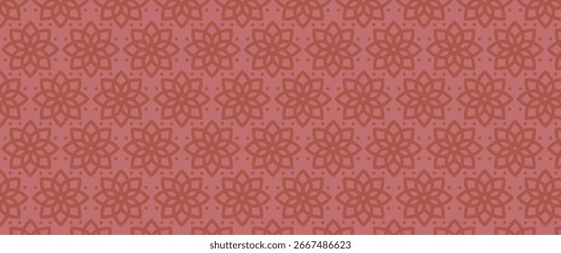 Islamic Pattern template abstract background. Seamless Geometric Modern Minimalist collection poster, cards, banner for Ramadan Kareem poster, holiday cover set with overlay effect in trendy warming.