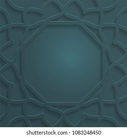 Islamic pattern vector background with geomteric pattern