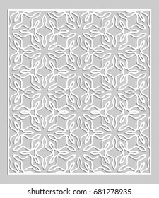 Islamic pattern. Vector geometric lattice mandala in arabic style. Tribal ethnic indian ornament. Decorative panel for card or invitation design, laser cutting, template for paper cut