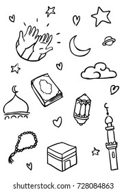 Islamic pattern vector, Hand drawn Illustration