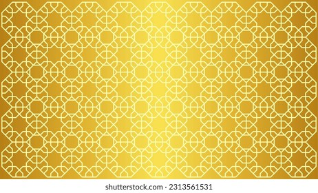 Islamic pattern vector illustration for islam celebration. Islamic pattern for ramadan, eid, mubarak, eid al fitr and eid al adha. Shiny arabesque pattern for muslim culture and islam religion