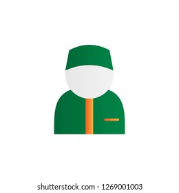 islamic person  icon design with creative modern concept and simple logo trendy shape style design vector eps 10