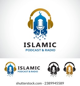 Islamic Podcast Logo Design Template