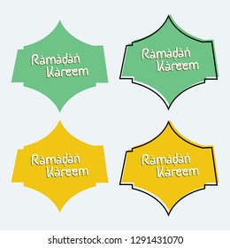 Islamic poster design template. Ramadan poster design template. Ramadan kareem design vektor