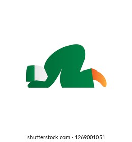 islamic pray icon design with creative modern concept and simple logo trendy shape style design vector eps 10