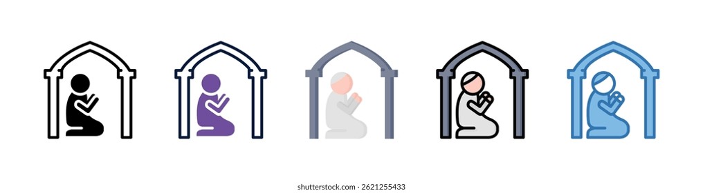 Islamic Pray Icon Element For Design