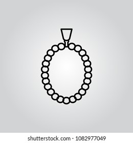 Islamic prayer beads icon