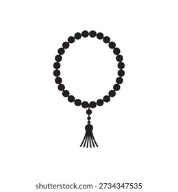 Islamic Prayer Beads Tasbih Vector Illustration