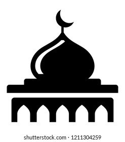 
An islamic prayer house, mosque 
