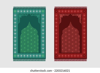 Islamic Prayer Mat Design. Janamaz Creative Design. Muslim Say Prayer Mat Design. Prayer Mat  Vector. Muslim Janamaz Design.