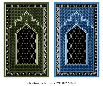 Islamic prayer mat mosque carpet design