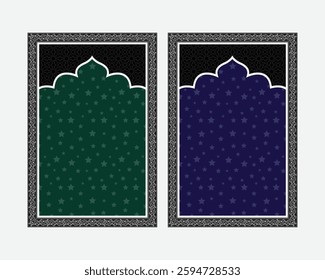 Islamic Prayer Mat Or Prayer Rug Isolated Vector design Illustration