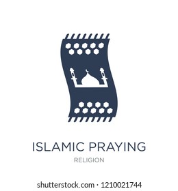 Islamic Praying Carpet icon. Trendy flat vector Islamic Praying Carpet icon on white background from Religion collection, vector illustration can be use for web and mobile, eps10