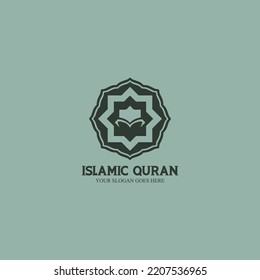 islamisches Logo oder Moschee, einfach und elegant, Vektorgrafik 