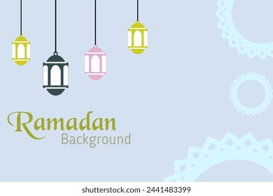 Fondo de Ramadán islámico diseño minimalista adecuado para tarjetas de Eid o afiches